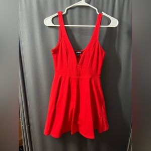 Express red romper/dress